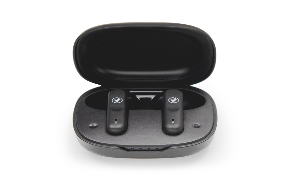 Auriculares Bluetooth 2 en 1 con estuche de carga - Outspot