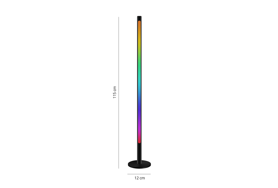 Trendy vloerlamp met talloze kleureneffecten