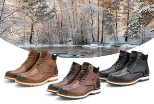 Halbhohe Herren-Turnschuhe mit Wollfutter — 12