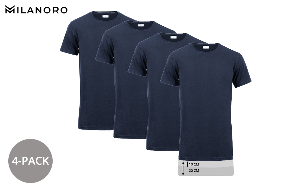 4 extra lange T-Shirts