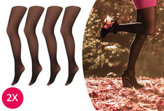 2 paar panty's met nude look