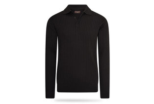 Elegancka dzianinowa koszulka polo z długim rękawem — 3