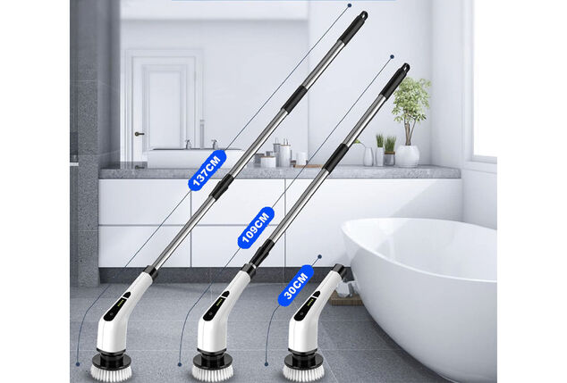 Brosse de nettoyage électrique Sans fil Baignoire automatique Brosse  Cuisine Évier de salle de bain Nettoyage To