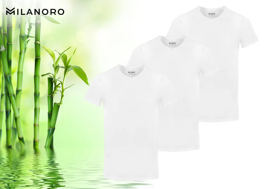3 T-shirts doux en bambou