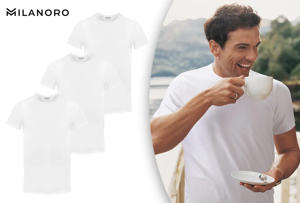 3 T-shirts doux en bambou