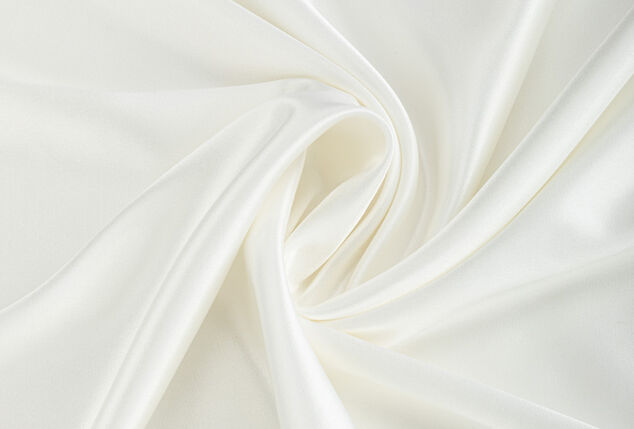 Seta Organza Satin Produzione continuativa Off White - Maeko Tessuti