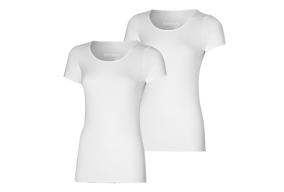 2 T-shirts doux en bambou pour femme