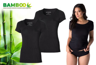 2 T-shirts doux en bambou pour femme — 3