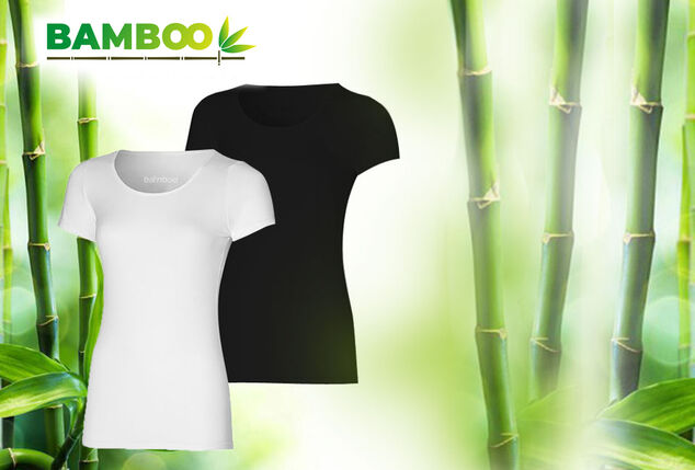 2 T-shirts doux en bambou pour femme