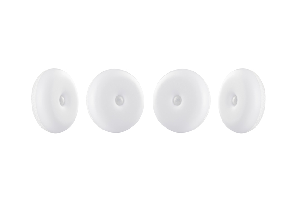 Set di 4 faretti a LED senza fili con sensore di movimento