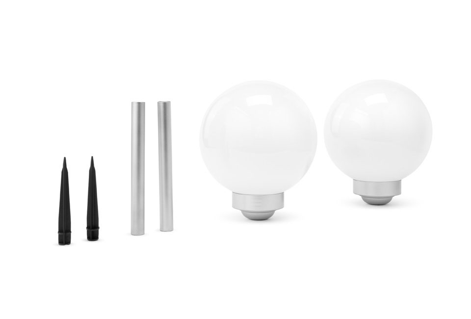 Set van 2 solar lichtbollen