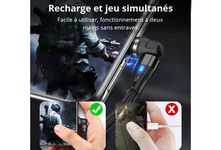 Câble de charge magnétique rotatif pour tout type de smartphone — 7