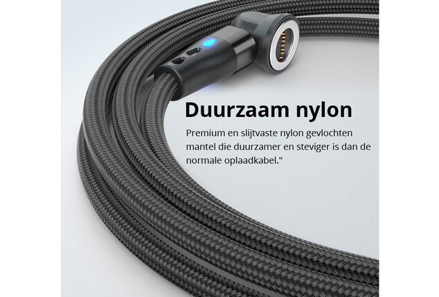 Magnetische roterende oplaadkabel voor elk type smartphone