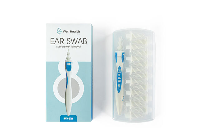 Cure-oreille avec embouts et boîte de rangement supplémentaires