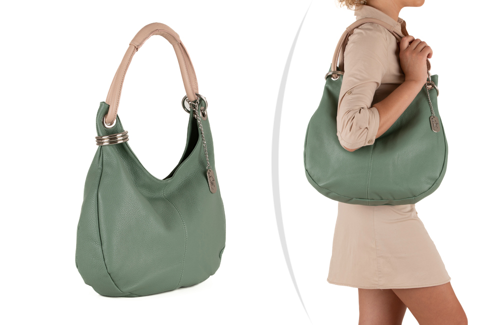 Stylish leather handbag