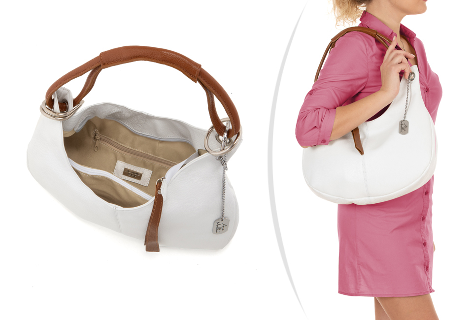 Stylish leather handbag