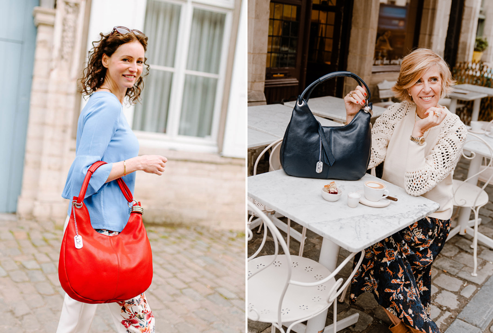 Stylish leather handbag