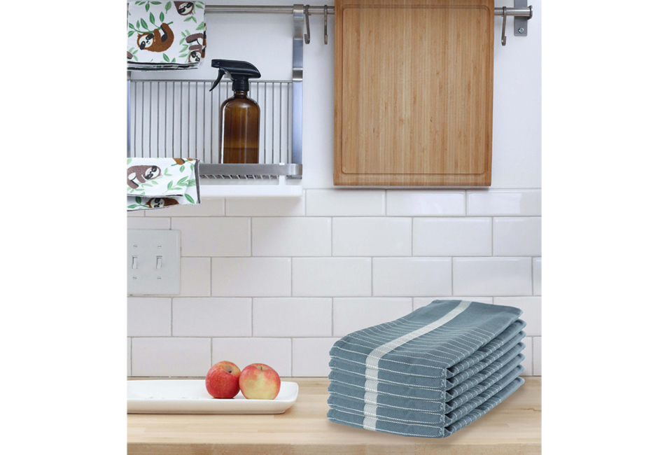 Set of 12 luxury Egyptian cotton kitchen towels