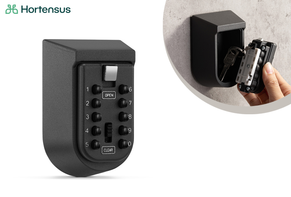 Caja de seguridad para llaves con c&oacute;digo num&eacute;rico