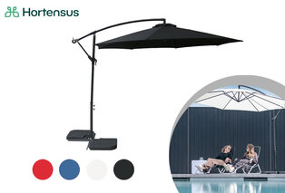 Hanging parasol in 4 colours