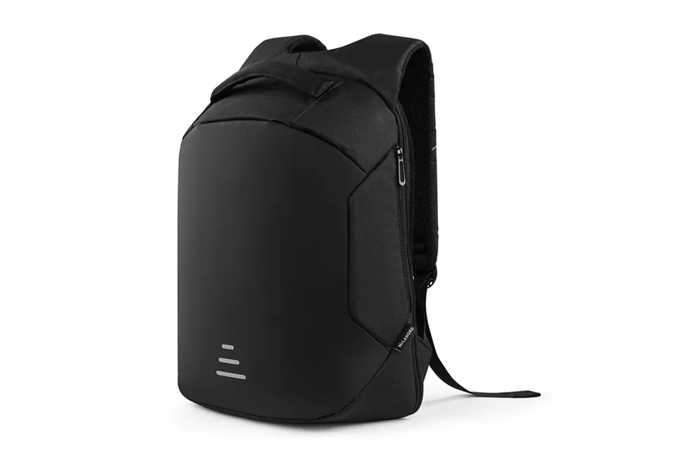 Mochila antirroubo com compartimentos de arruma&ccedil;&atilde;o ocultos