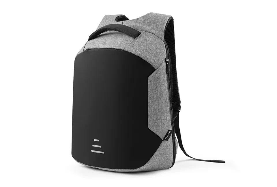 Mochila antirroubo com compartimentos de arruma&ccedil;&atilde;o ocultos