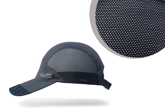 Gorra deportiva transpirable