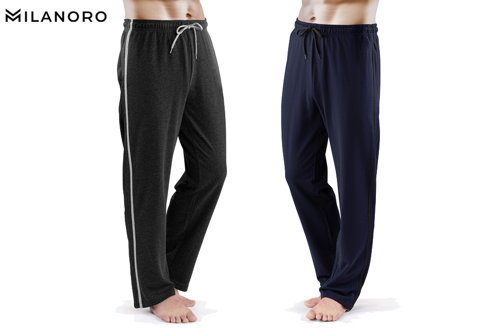 2 pantalons de jogging confortables pour hommes