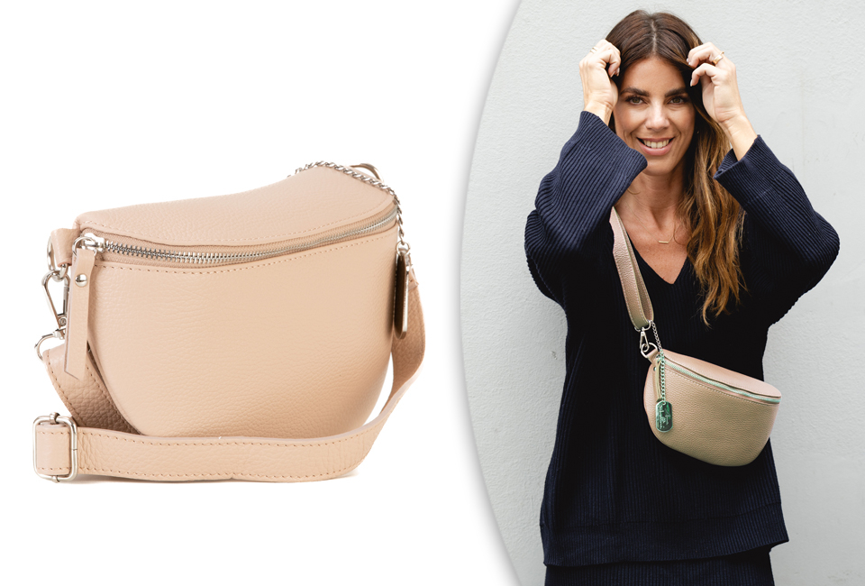 Italian leather handbag