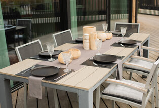 Conjunto de 6 individuais de mesa em pele falsa — 2