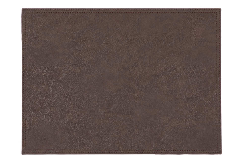 6 placemats van imitatieleer