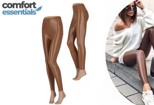 Leggings élégants en simili cuir pour femmes — 4