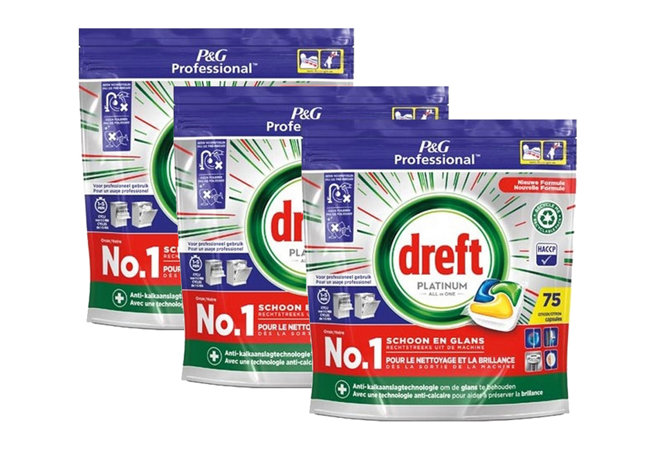 Mega pack of 225 Dreft dishwasher tablets