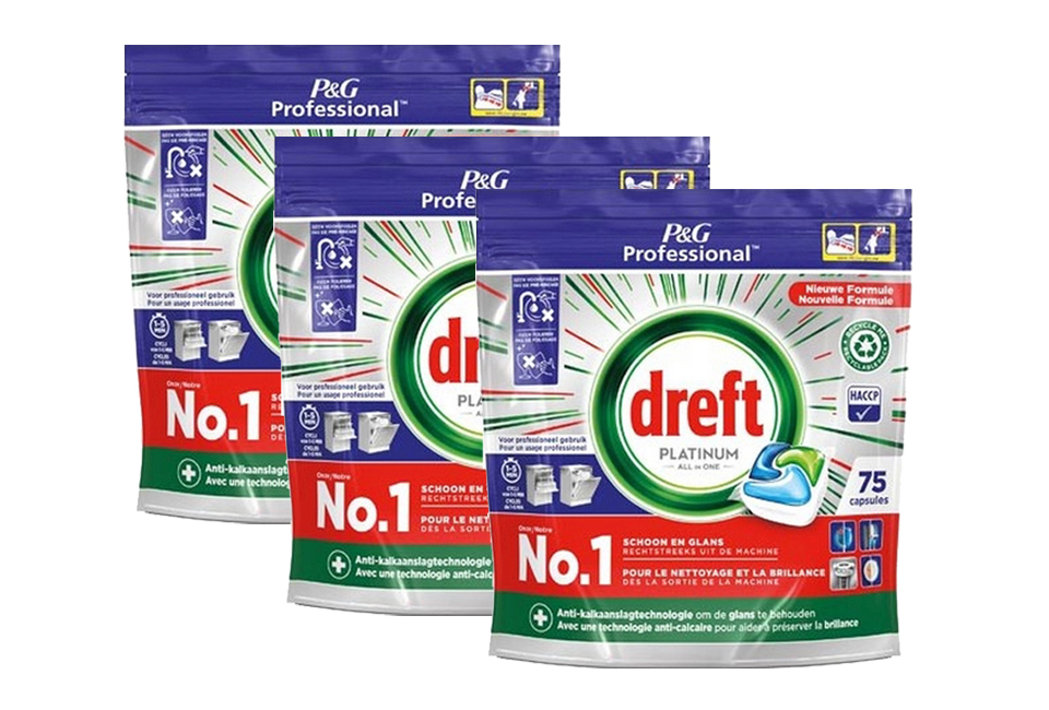 Mega pack of 225 Dreft dishwasher tablets