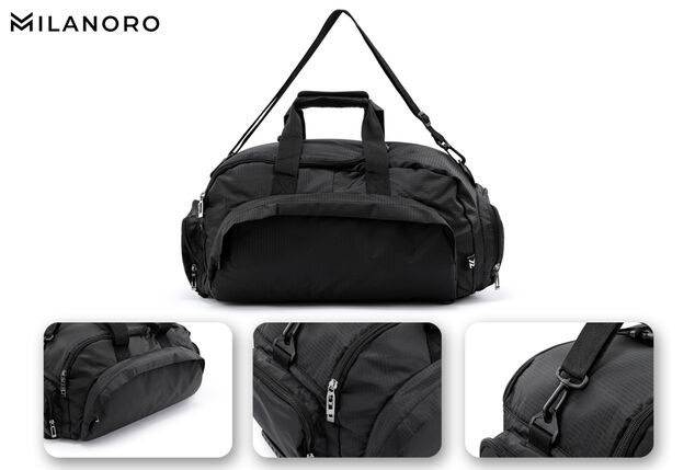 Sac De Sport / Sac à Dos Polyester Gris – 10 Litres, Neuf
