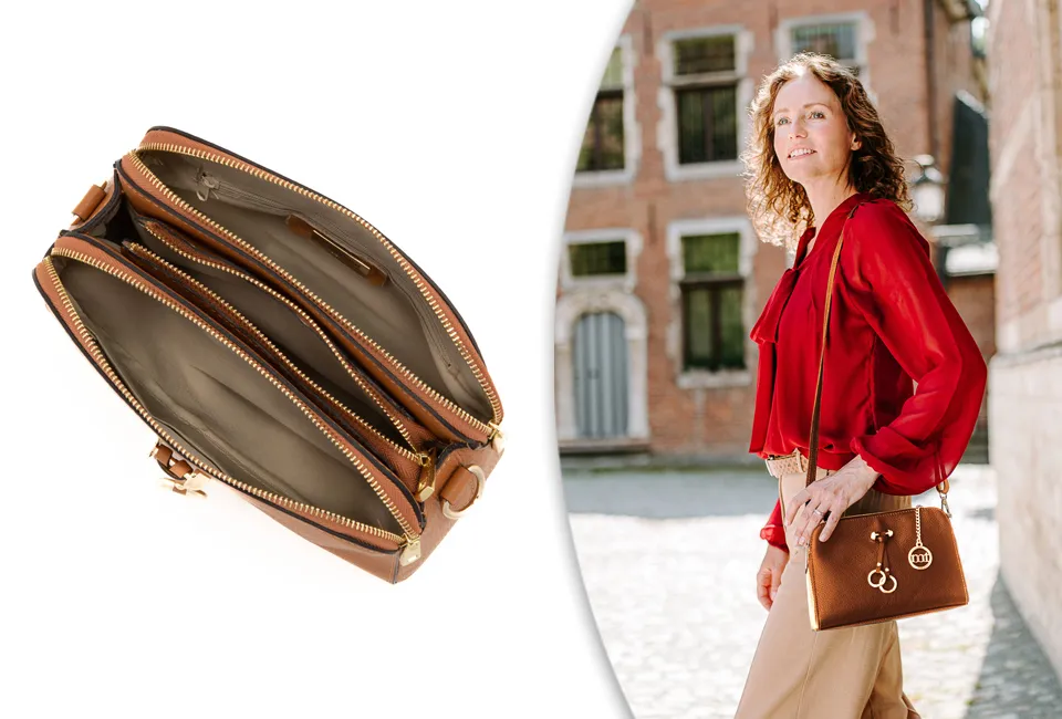 Elegante Lederhandtasche
