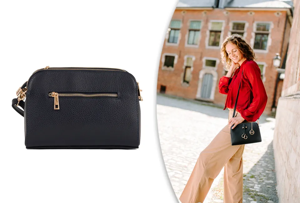 Elegante Lederhandtasche