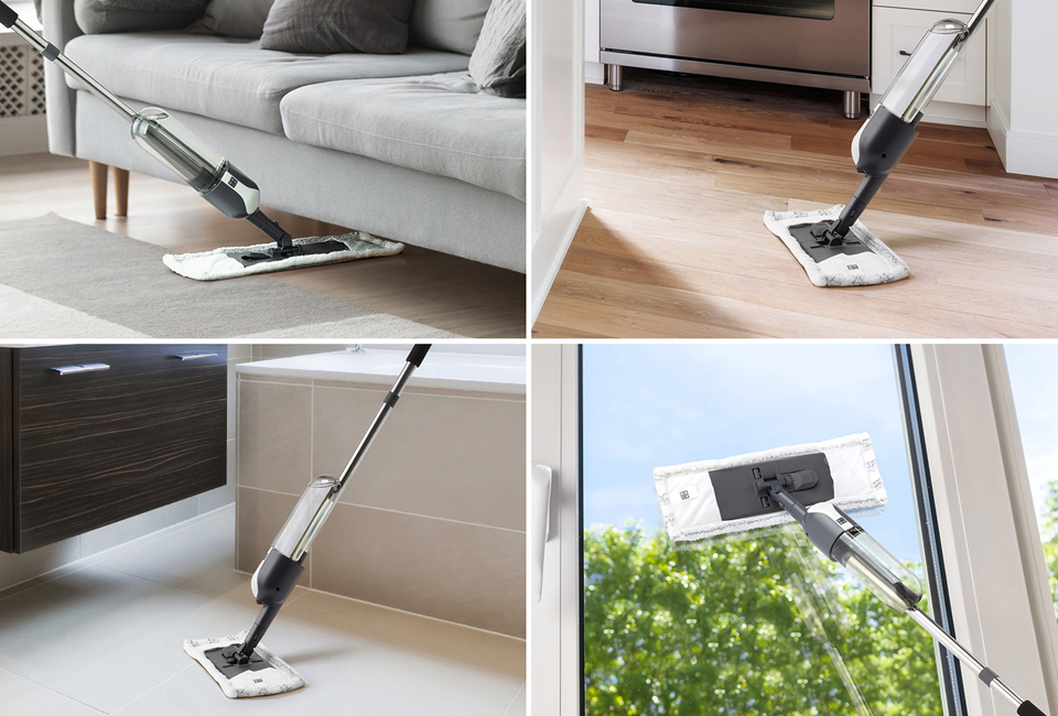 Multifunctional mop with built-in spray function
