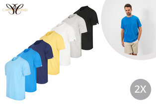 2er-Pack Baumwoll-T-Shirts für Männer