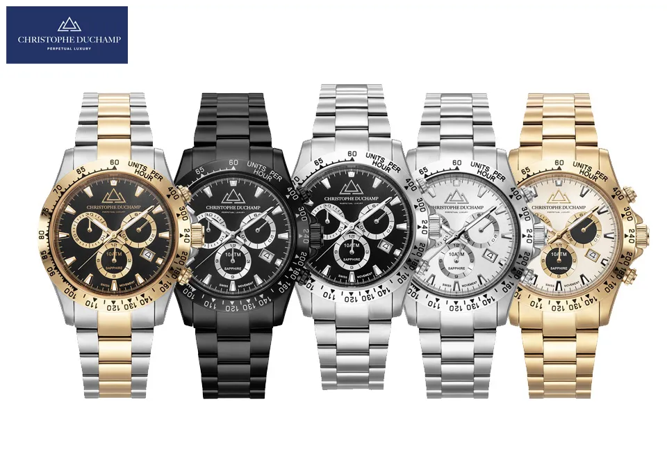 Montre sign&eacute;e pour hommes Christophe Duchamp