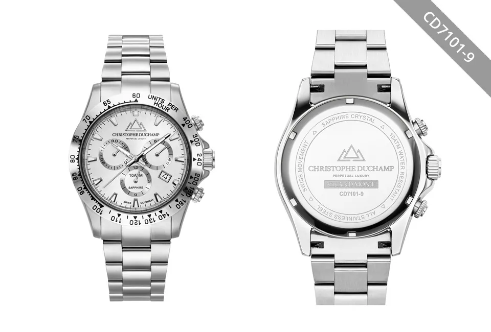 Montre sign&eacute;e pour hommes Christophe Duchamp