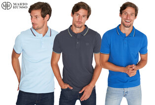 Elegante katoenen herenpolo — 5