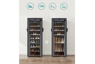 Étagère à chaussures avec housse de protection pour 27 paires de chaussures — 7