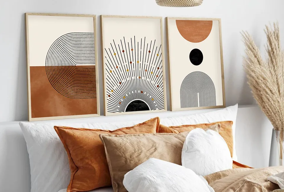 Conjunto de 3 molduras com diferentes estampados