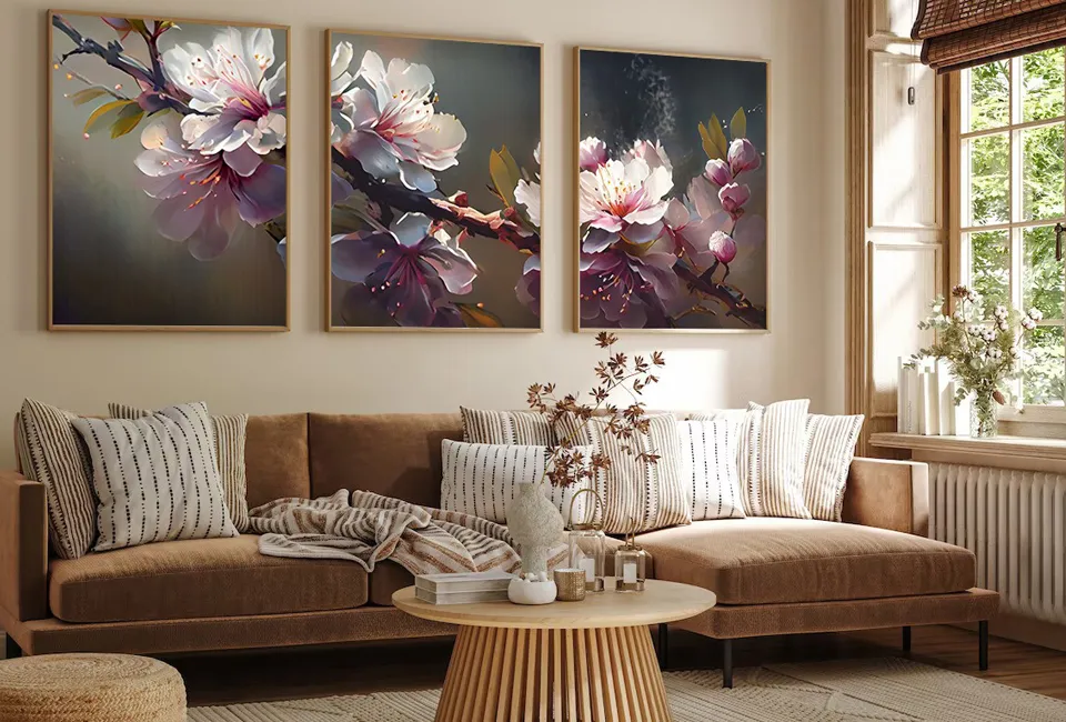 Conjunto de 3 molduras com diferentes estampados