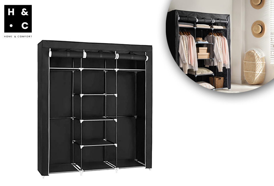Armoire pliable avec housse de protection