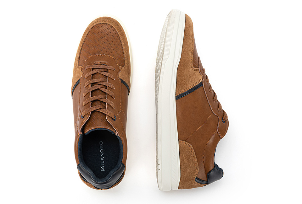 Lederen herensneakers