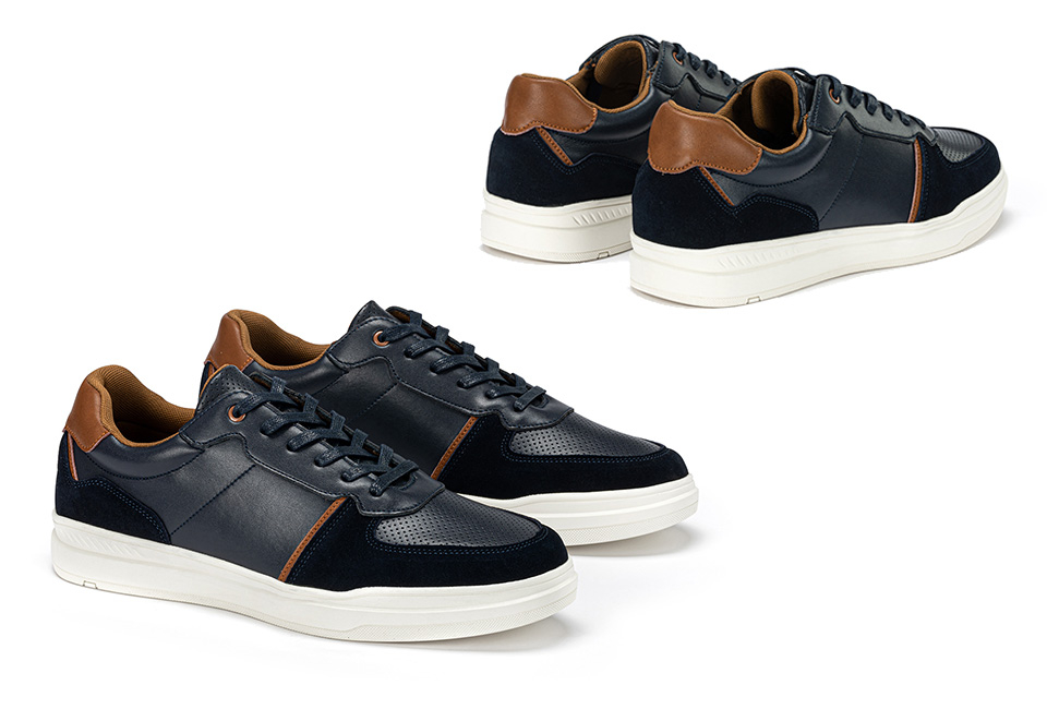 Lederen herensneakers