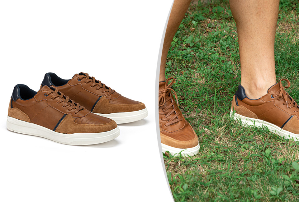 Lederen herensneakers