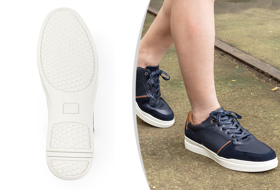 Lederen herensneakers